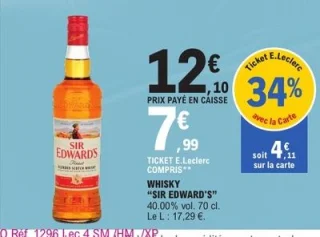 WHISKY "SIR EDWARD'S"