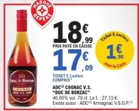 AOC Cognac V.S. Duc de Borzac