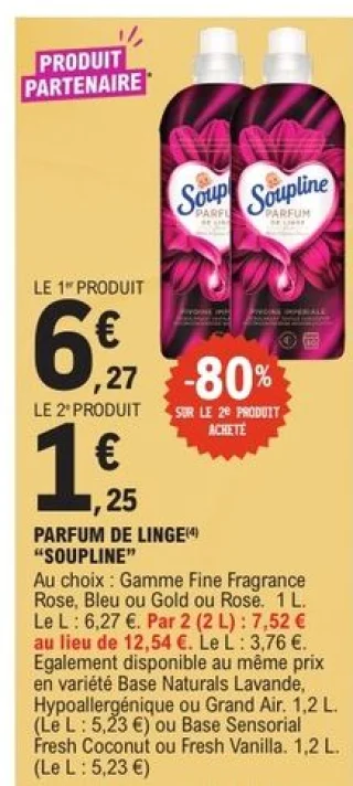 PARFUM DE LINGE "SOUPLINE"