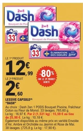 LESSIVE CAPSULE "DASH"