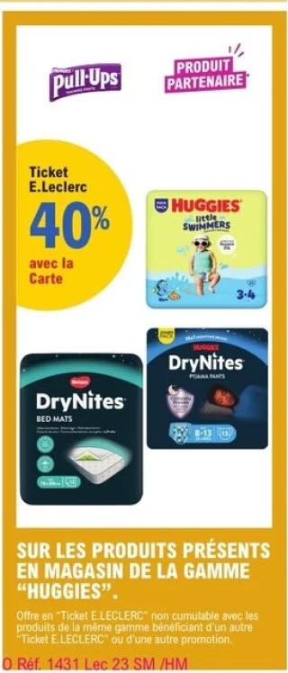 Gamme de produits Huggies