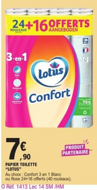 Papier toilette "LOTUS"