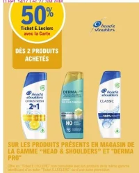 Produits de la gamme Head & Shoulders et DermaXPro