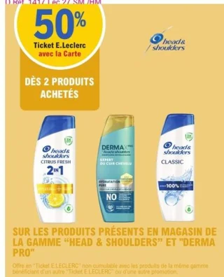Produits de la gamme Head & Shoulders et DermaXPro