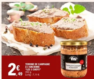 Terrine de campagne à l'ancienne Les 3 Chefs