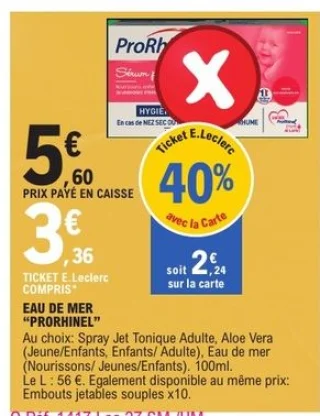 Eau de mer ProRhinel