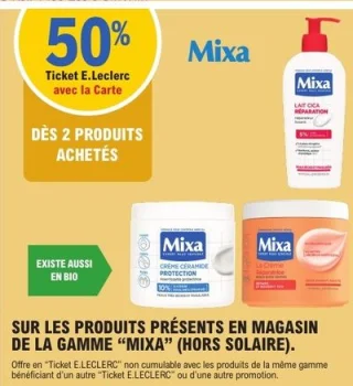 Produits de la gamme "MIXA" (hors solaire)