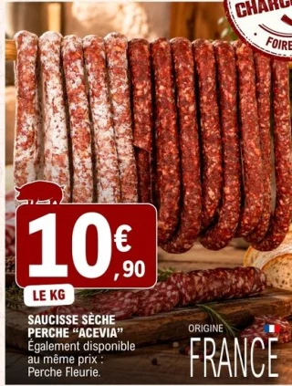 Saucisse sèche Perche Acevia