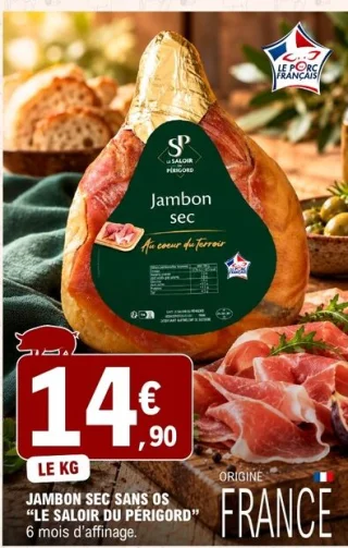 Jambon sec sans os Le Saloir du Périgord