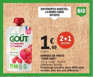 Gourdes de fruits Good Goût