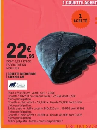 Couette microfibre