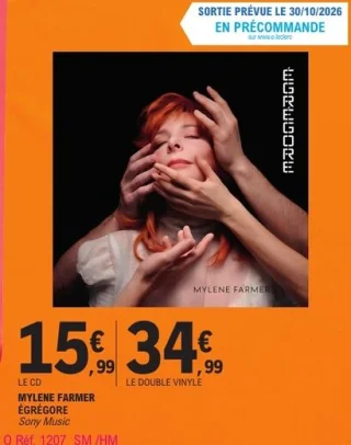 CD ou Double Vinyle Mylène Farmer - Égrégore