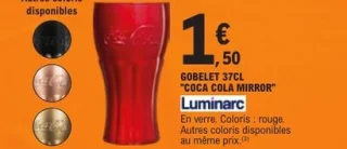 Gobelet 37cl "Coca Cola Mirror" Luminarc