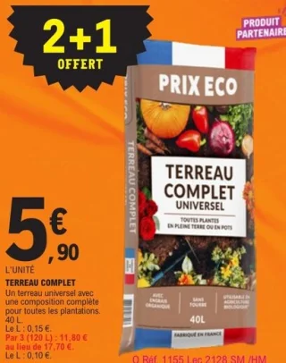 Terreau complet Prix Eco 40 L
