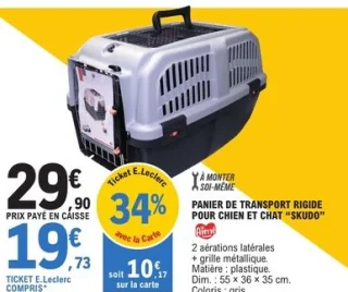 Panier de transport rigide pour chien et chat "Skudo" Aimé