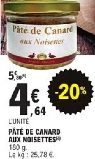 Pâté de canard aux noisettes Maison Mitteault