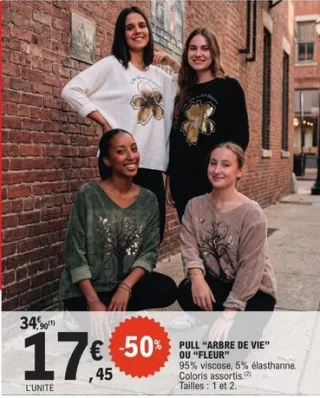 Pull "Arbre de vie" ou "Fleur"