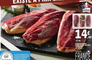 Filets de canard extra tendre marinés Le Gaulois