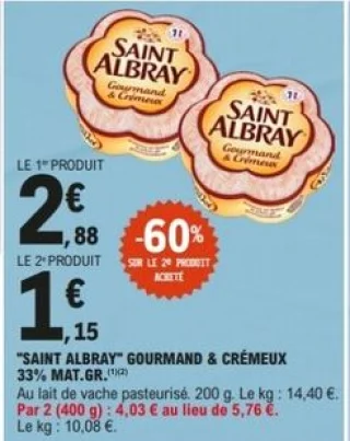 Saint Albray Gourmand & Crémeux 33% MAT.GR.