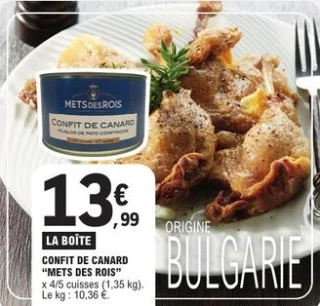 Confit de canard "Mets des Rois"