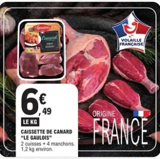 Caissette de canard "Le Gaulois"