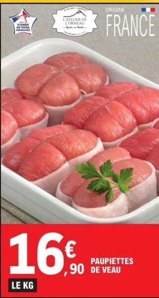 Paupiettes de veau L'Atelier de L'Ormeau