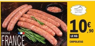 Chipolatas L'Atelier de L'Ormeau