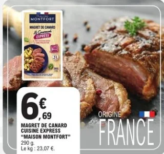 Magret de canard cuisine express Maison Montfort