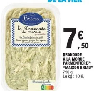 Brandade à la morue parmentière Maison Briau