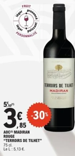 AOC Madiran Rouge "Terroirs de Tilhet"