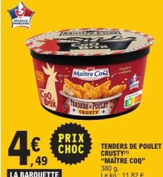 Tenders de poulet Crusty Maître Coq