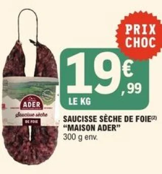 Saucisse Sèche de Foie "Maison Ader"