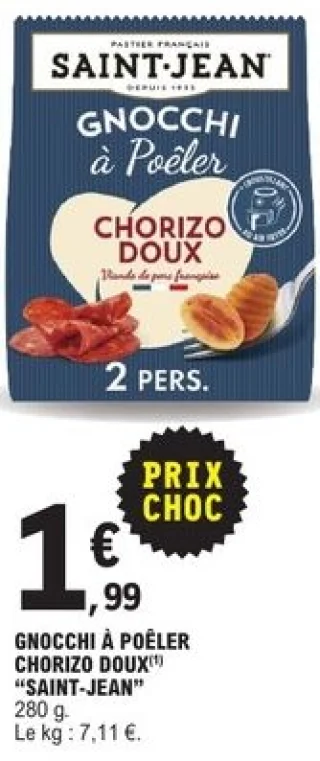 Gnocchi à poêler Chorizo doux SAINT-JEAN