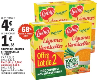 Soupes de légumes et vermicelles Liebig