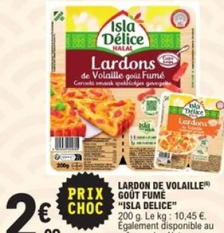 LARDON DE VOLAILLE GOÛT FUMÉ "ISLA DELICE"