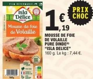 MOUSSE DE FOIE DE VOLAILLE PURE DINDE "ISLA DELICE"