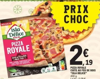 Pizza Royale cuite au feu de bois Isla Délice