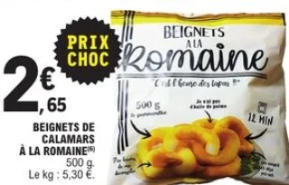 Beignets de calamars à la romaine