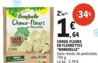 Choux-fleurs en fleurettes Bonduelle