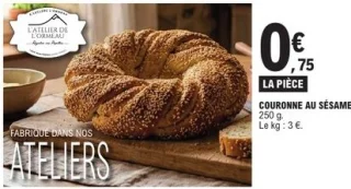 Couronne au sésame L'Atelier de L'Ormeau