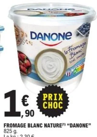 Fromage blanc nature "Danone"