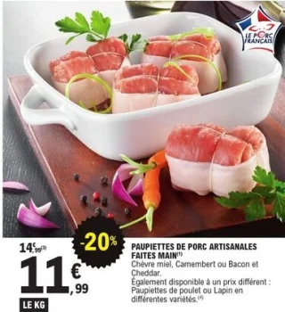 Paupiettes de porc artisanales faites main Maison Giffaud