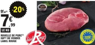 Rouelle de porc IGP de Vendée Label Rouge Maison Giffaud