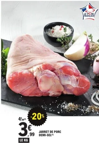 Jarret de porc demi-sel Baty Viandes