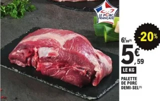 Palette de porc demi-sel Baty Viandes