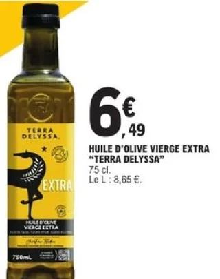 HUILE D'OLIVE VIERGE EXTRA "TERRA DELYSSA"