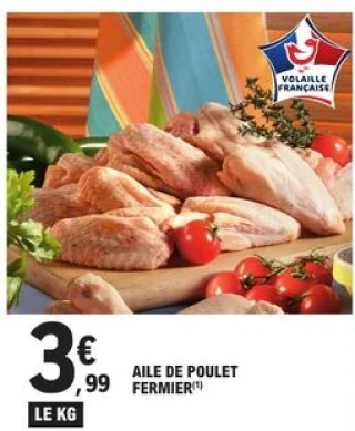 Aile de poulet fermier Papet