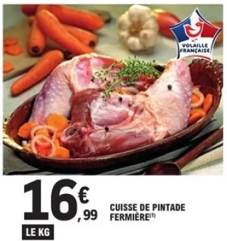 Cuisse de pintade fermière Papet