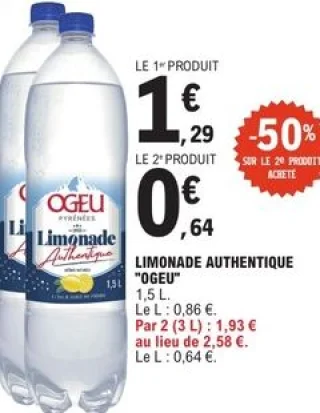 Limonade authentique "Ogeu" 1,5 L