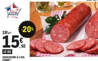 Saucisson à l'ail fumé Maison Giffaud
